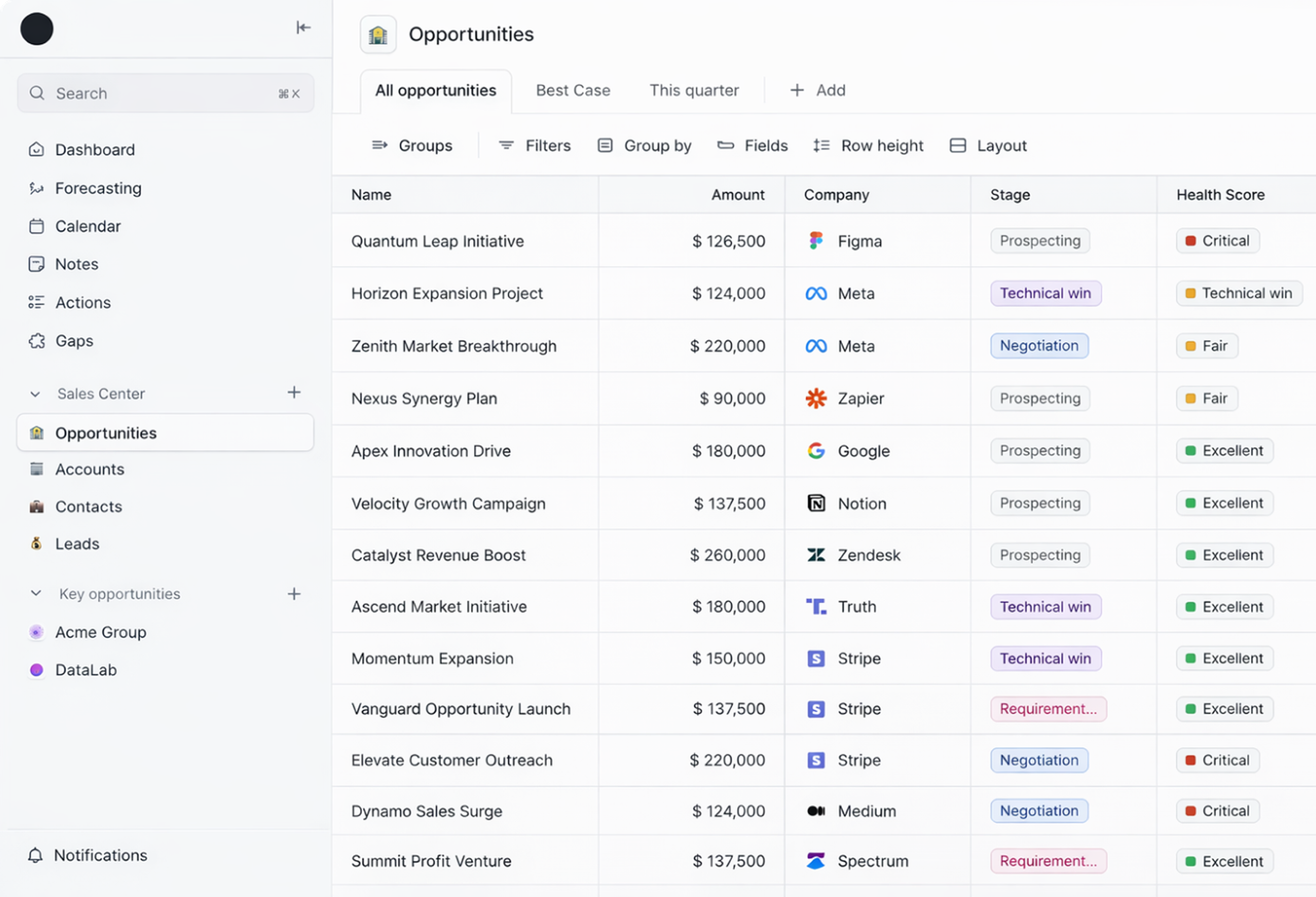 CRM context alongside email